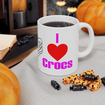 I Love Crocs Mug - 11oz