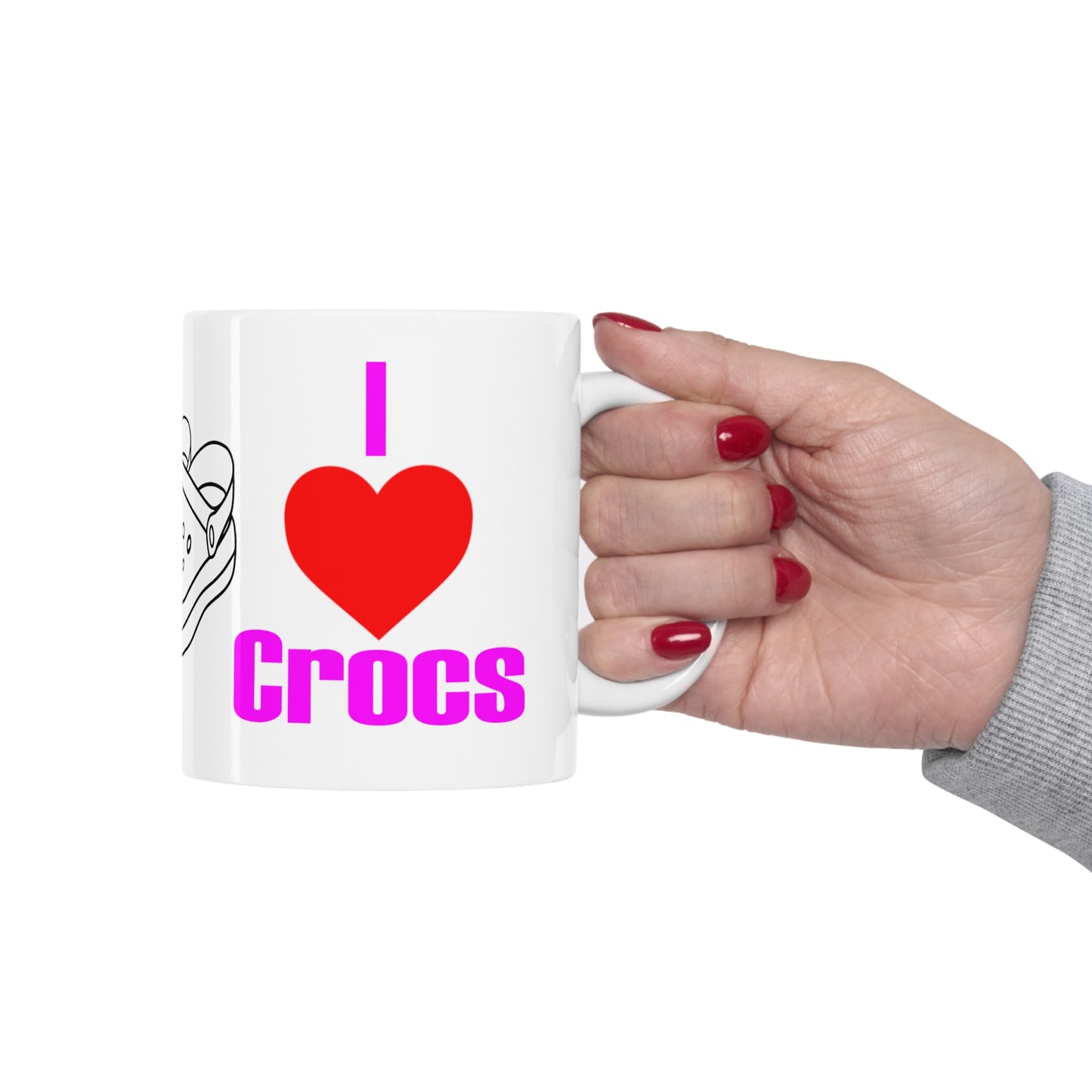 I Love Crocs Mug - 11oz