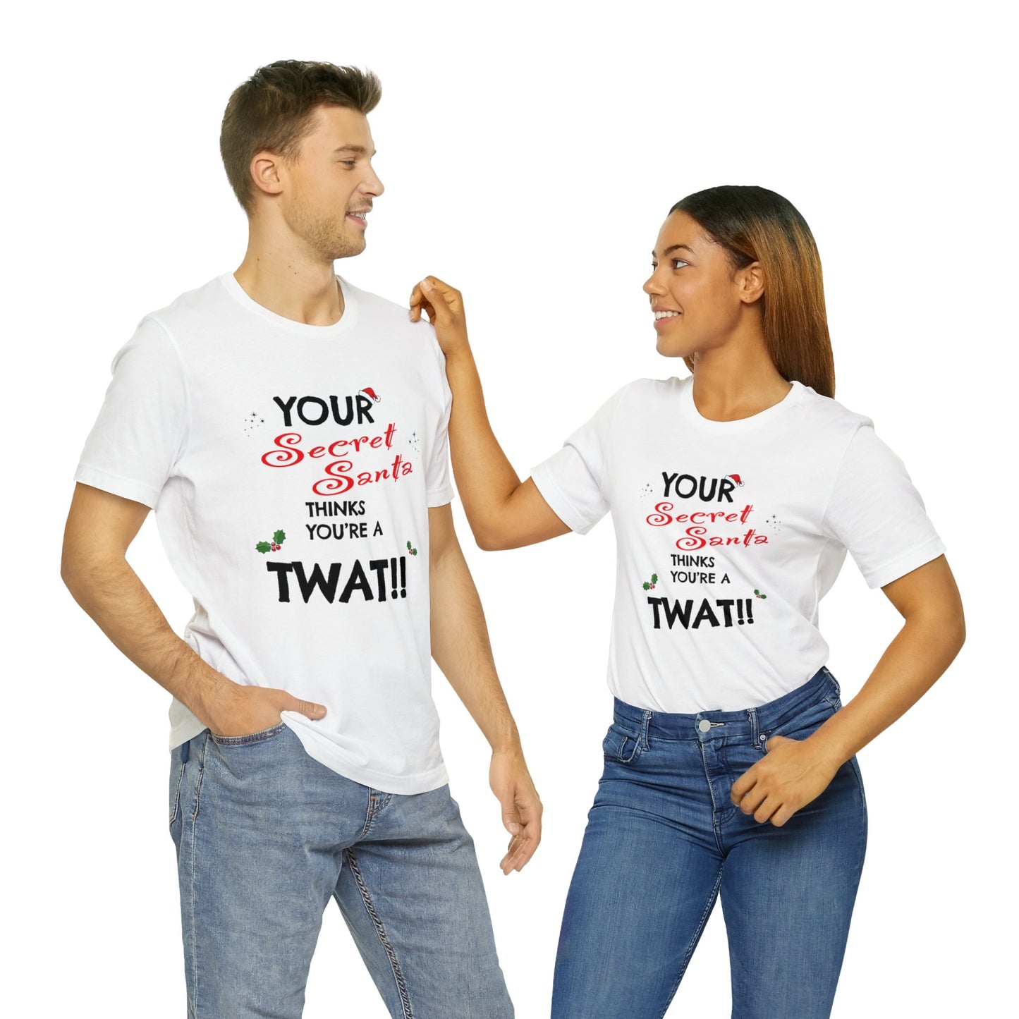 Your secret santa thinks you're a twat 100% Cotton Retro t-shirt