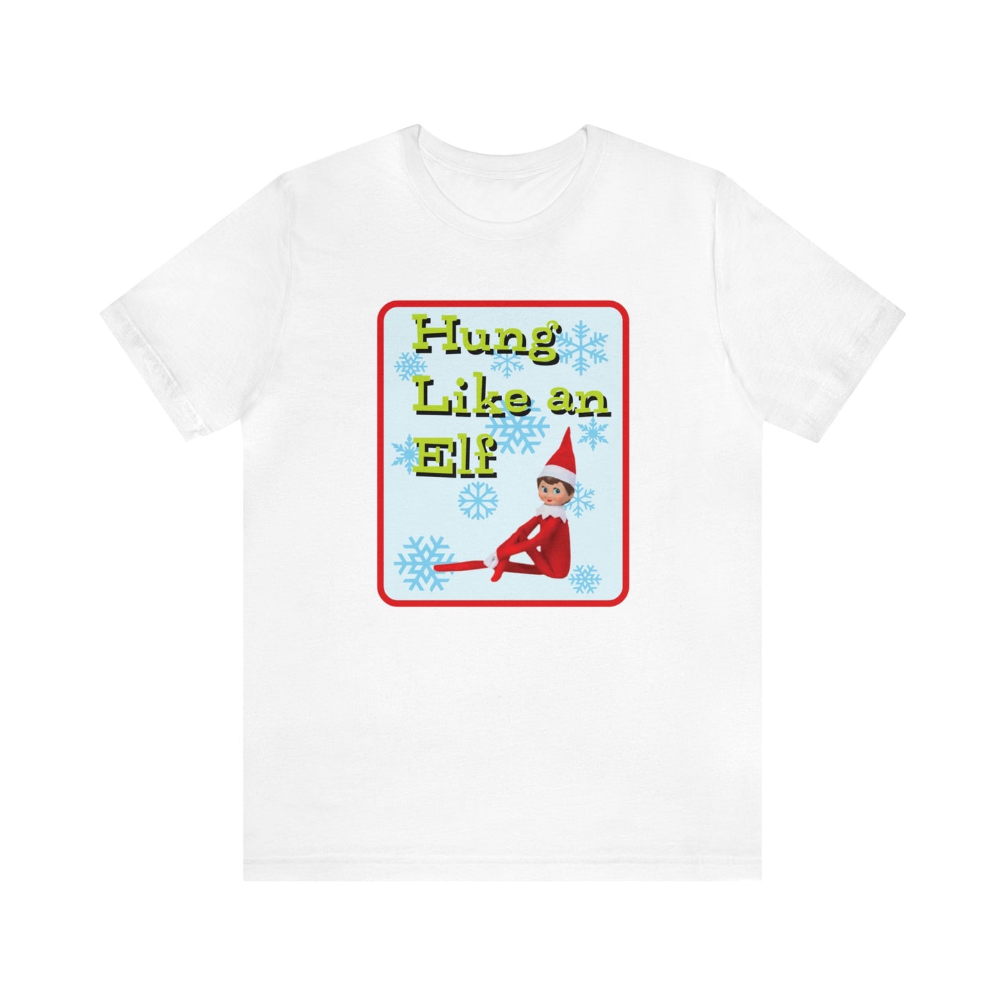 Hung Like an Elf Retro t-shirt