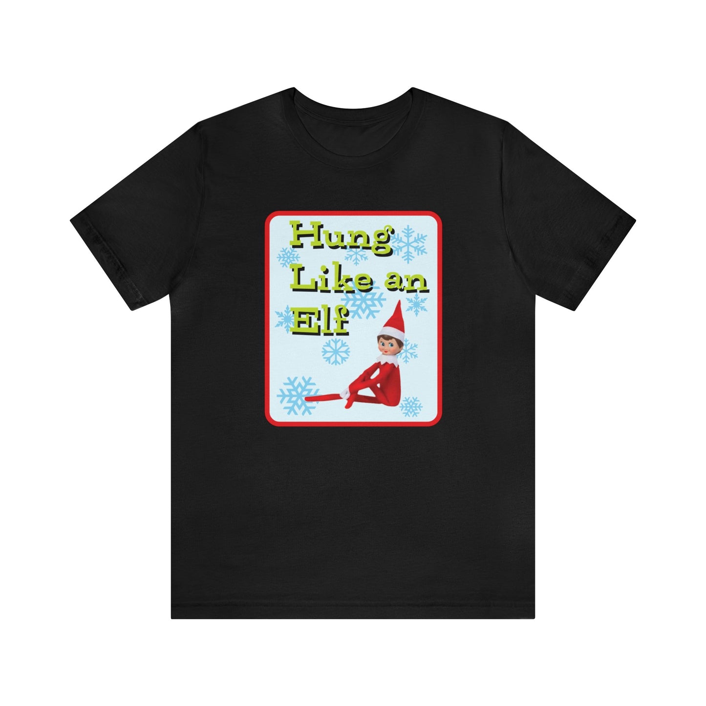 Hung Like an Elf Retro t-shirt