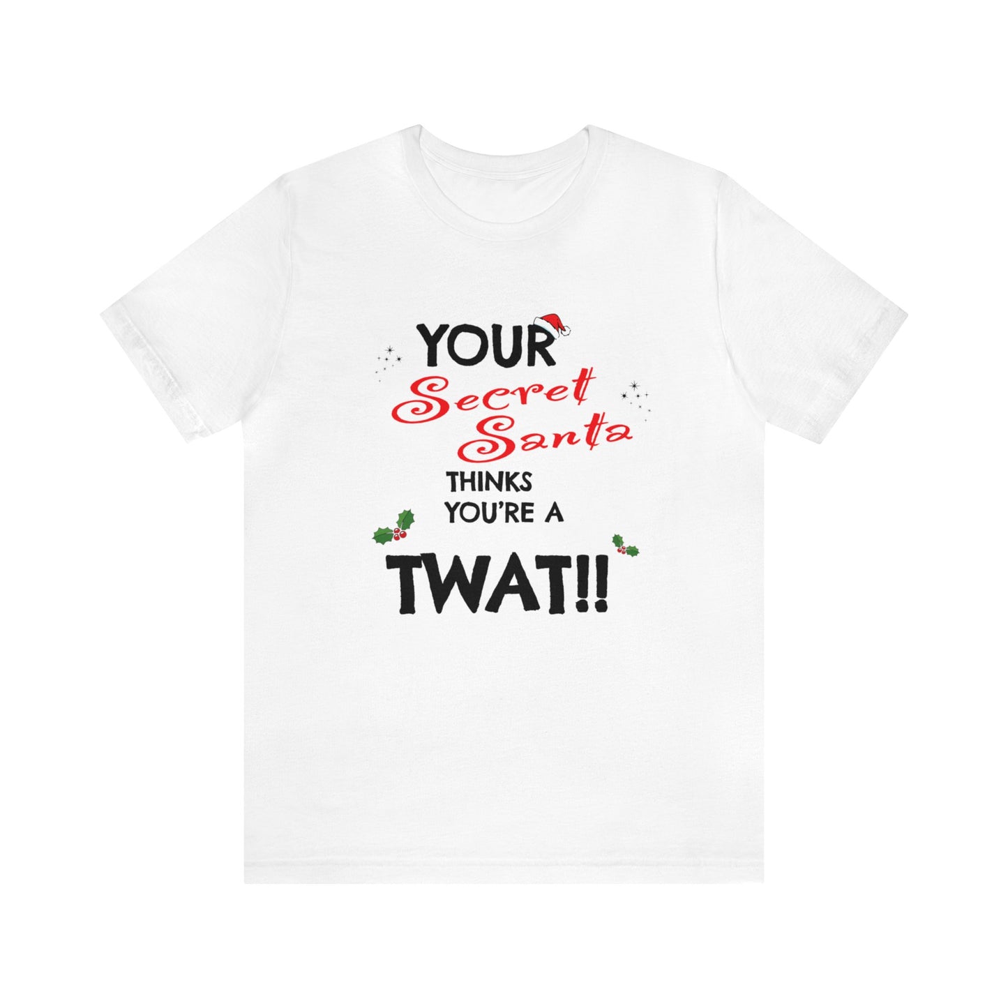 Your secret santa thinks you're a twat 100% Cotton Retro t-shirt