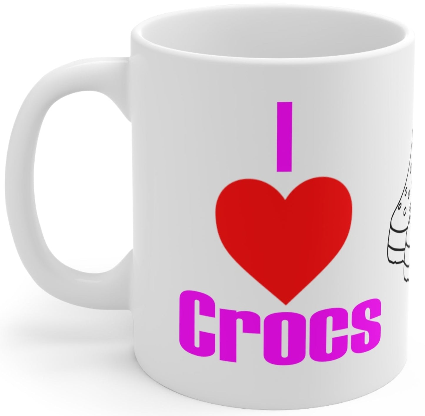 I Love Crocs Mug - 11oz