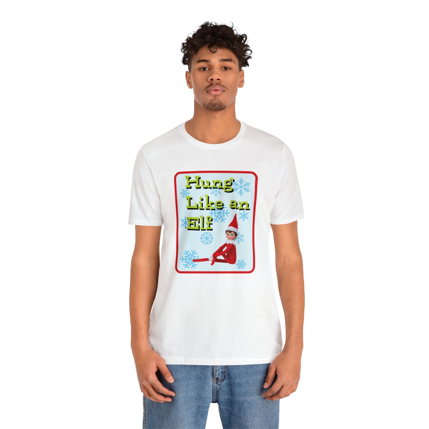 Hung Like an Elf Retro t-shirt