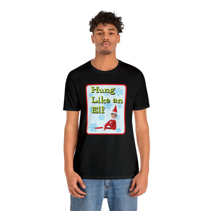 Hung Like an Elf Retro t-shirt