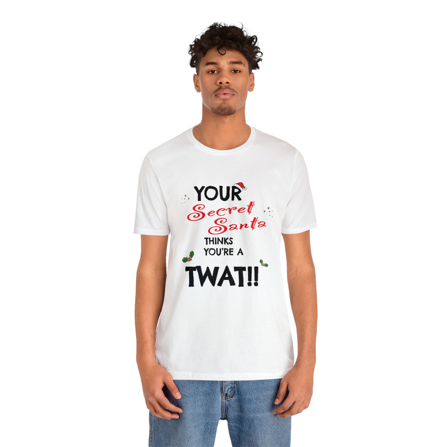 Your secret santa thinks you're a twat 100% Cotton Retro t-shirt