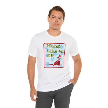 Hung Like an Elf Retro t-shirt