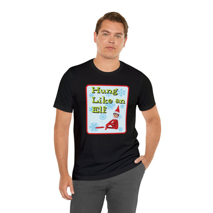 Hung Like an Elf Retro t-shirt