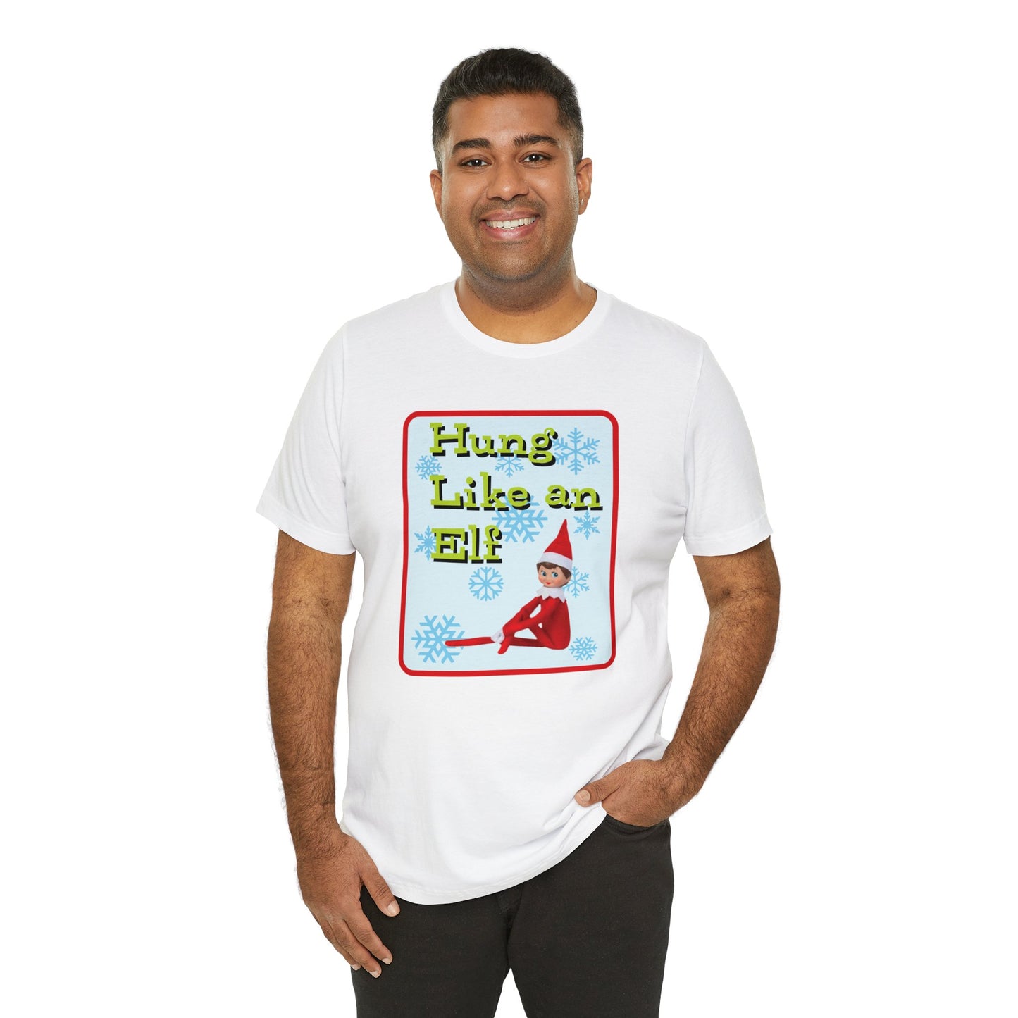 Hung Like an Elf Retro t-shirt