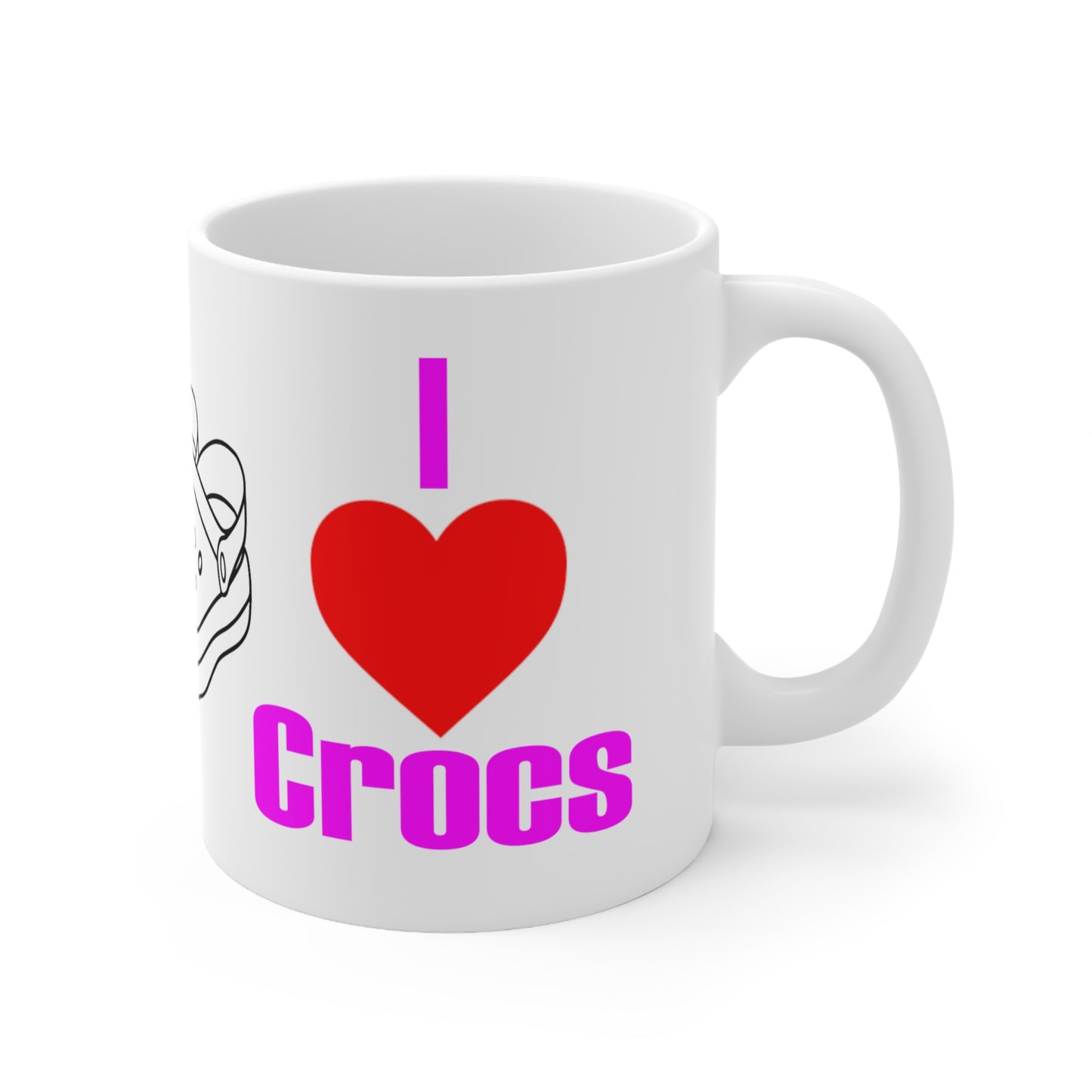 I Love Crocs Mug - 11oz