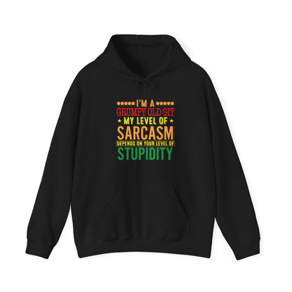 Grumpy Old Git Only My Level of Sarcasm Depends on you level of stupidity Unisex Hoodie