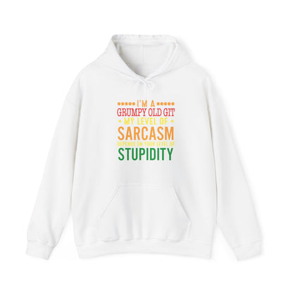 Grumpy Old Git Only My Level of Sarcasm Depends on you level of stupidity Unisex Hoodie