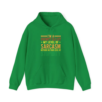 Grumpy Old Git Only My Level of Sarcasm Depends on you level of stupidity Unisex Hoodie